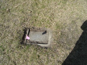 Anna Gulleson's Gravestone in Vining Lutheran Church Cemetery