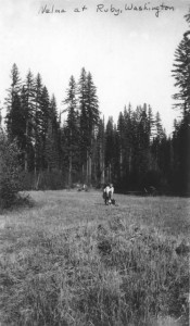 Nelma, about age 11, at Ruby, Washington (1922)