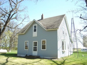 The backside of the house