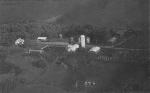 Aerial view of the farm (1995?)