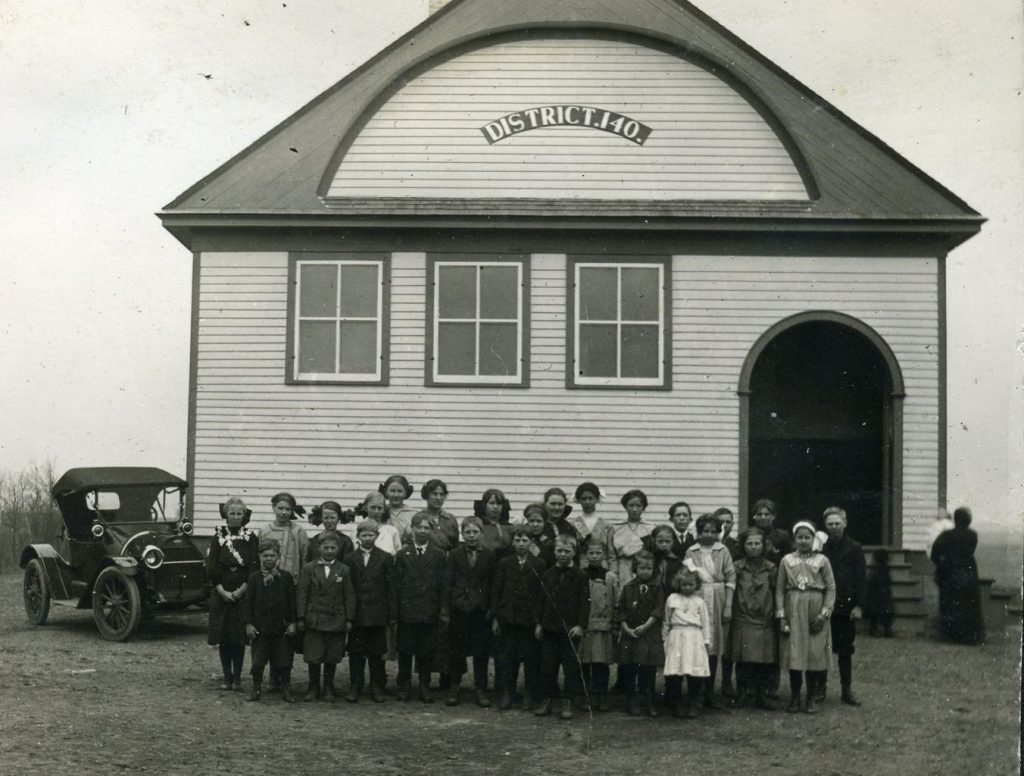 Dad (Ingolf Jeffery) attended this small country school (one room, grades 1-8) from 1911-1919. This picture was taken in 1913. This is School District 140, Ottertail County. Dad would have been eight years old. Is he in the photo? I could not see him.
